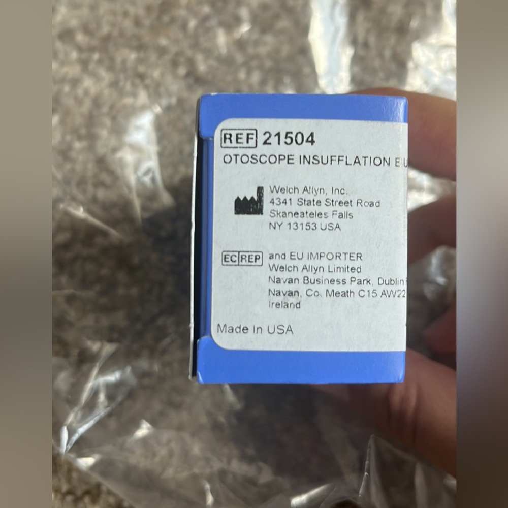 Welch Allyn Otoscope Insufflation Bulb. NEVER BEEN USED. Healthcare Students